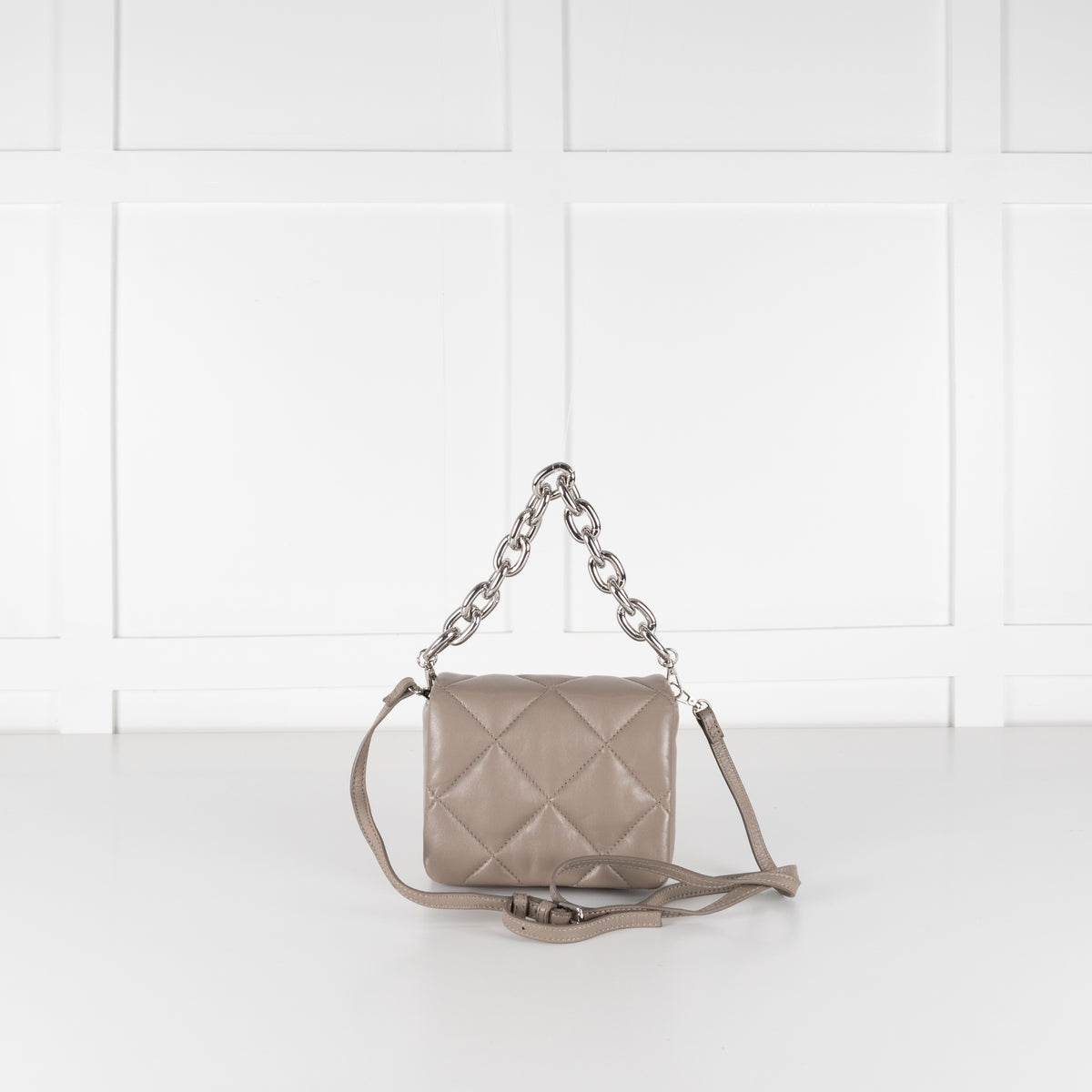 Stand Studio Taupe Brynn Quilted Bag