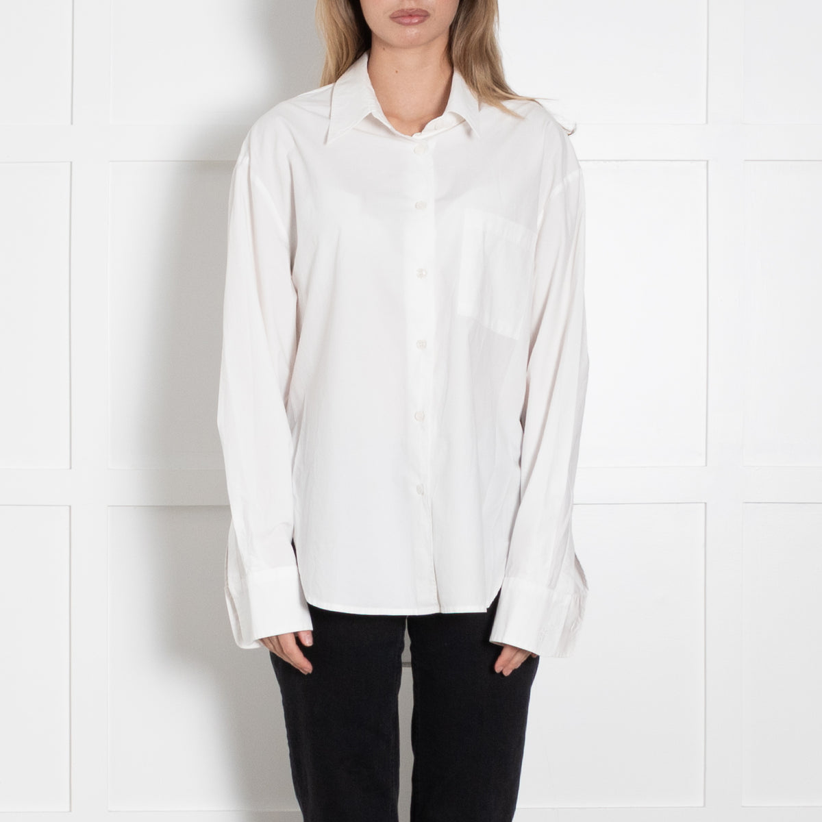 Frankie Shop Oversized White Shirt