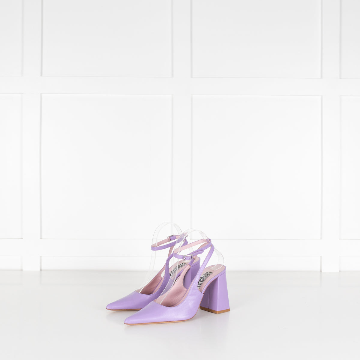 Essentiel Antwerp Lilac Block Heel Slingbacks