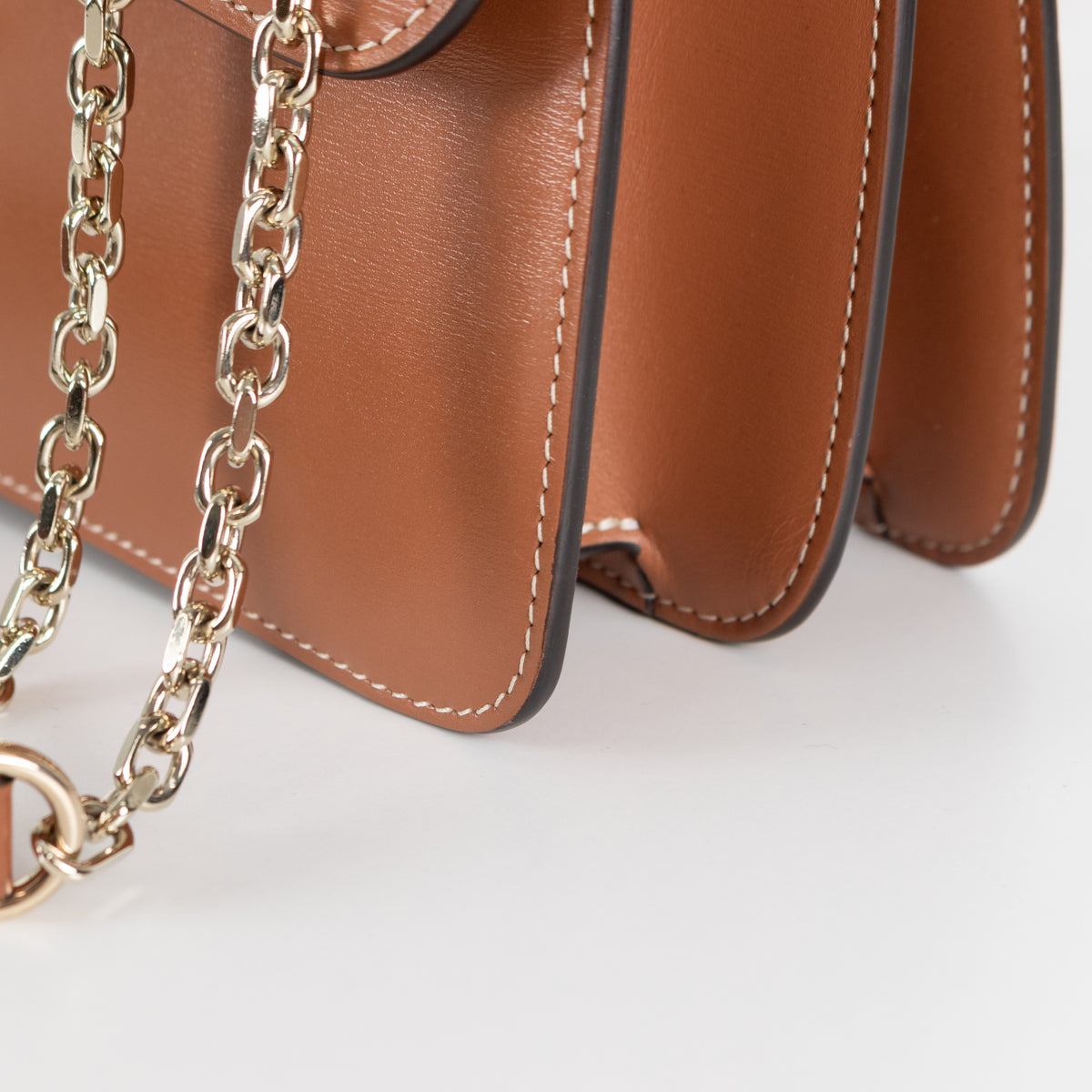 Cartier Tan Calfskin Panthere De Cartier Chain Bag