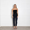 Paige Blue Velvet Split Ankle Jeans
