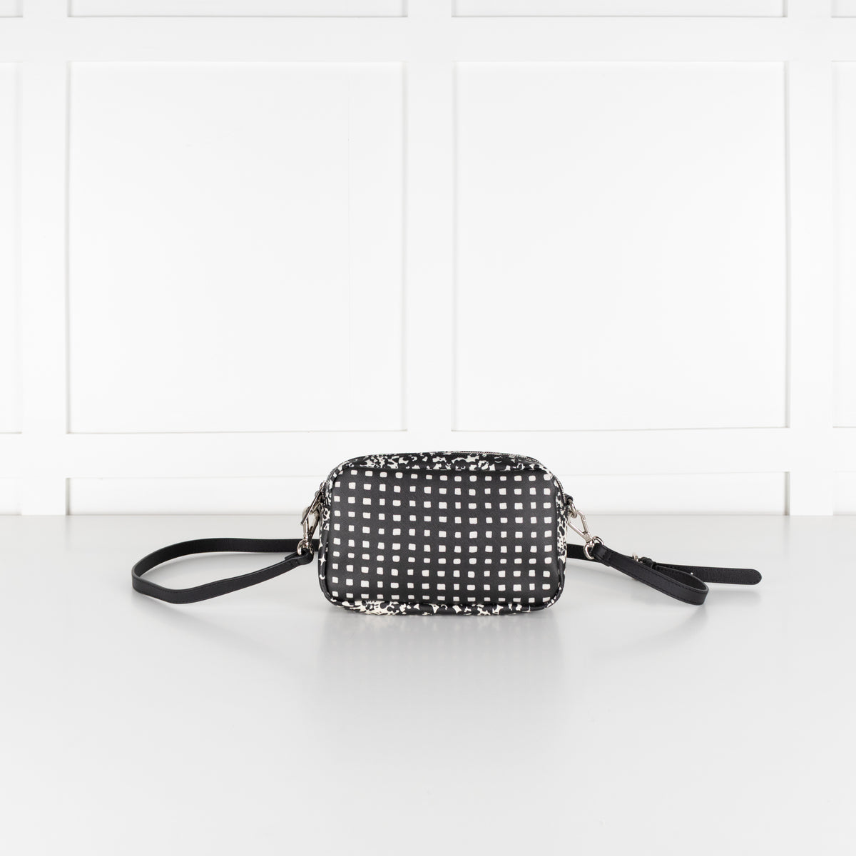 Weekend Max Mara Black and White Butterfly Print Crossbody Bag