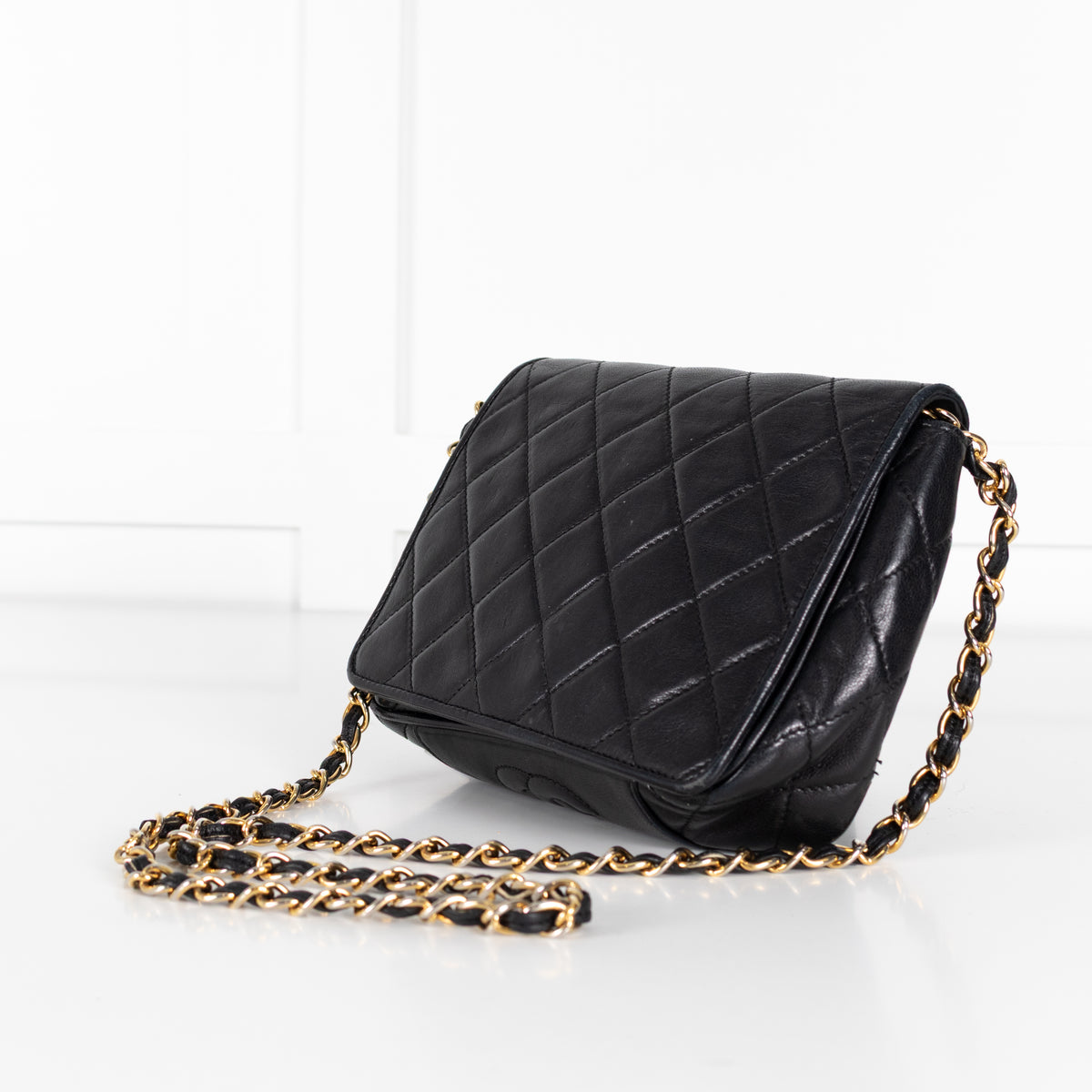 Chanel Black Vintage Quilted Flap Camera Bag