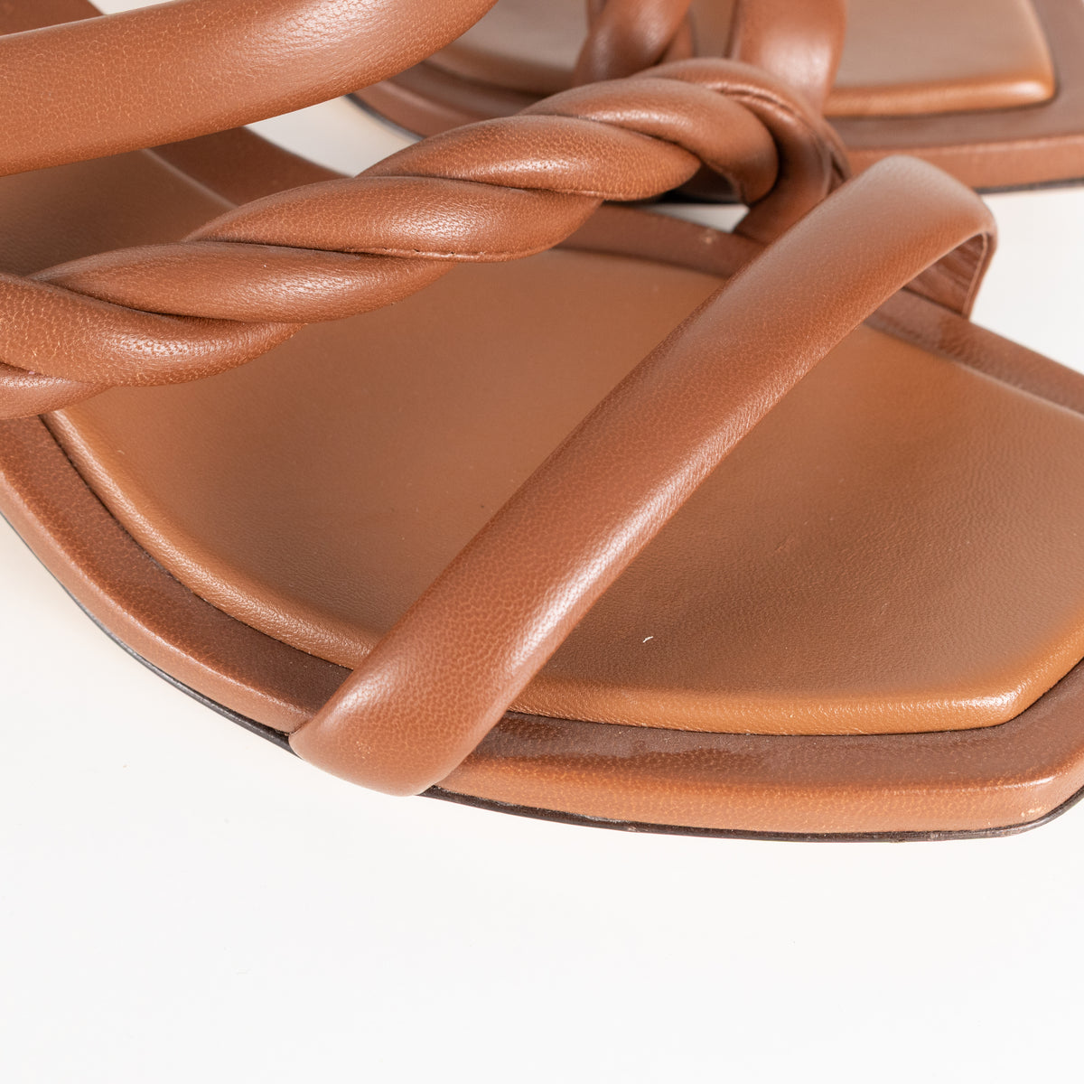 Jimmy Choo Tan Nappa Leather Strappy Heeled Sandals