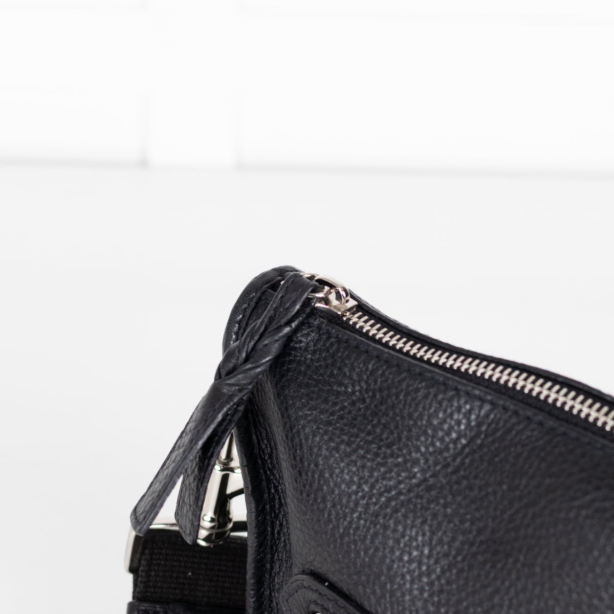 Mulberry Black Grainy Leather Somerset Shoulder Bag