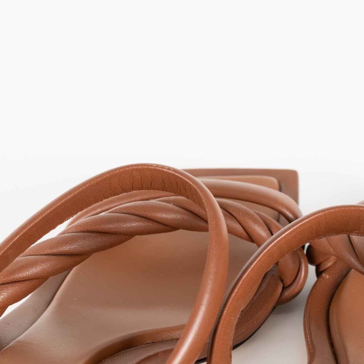 Jimmy Choo Tan Nappa Leather Strappy Heeled Sandals