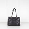 Chanel Black Caviar GST with Silver Hardware