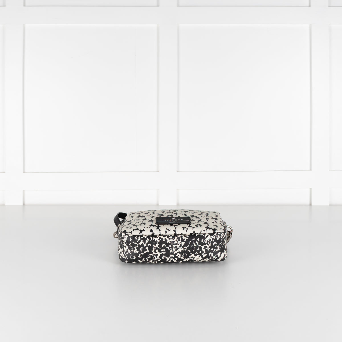 Weekend Max Mara Black and White Butterfly Print Crossbody Bag