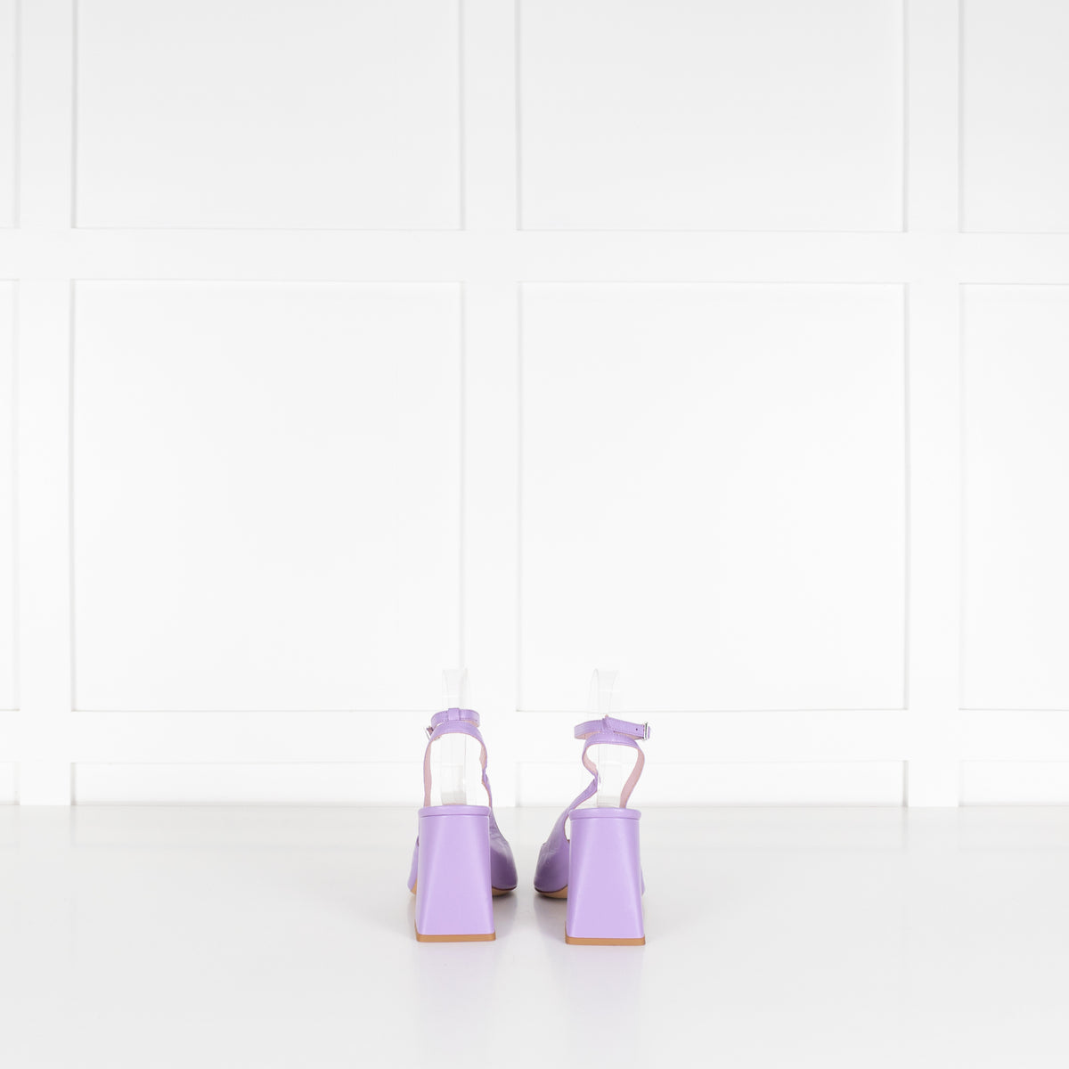 Essentiel Antwerp Lilac Block Heel Slingbacks