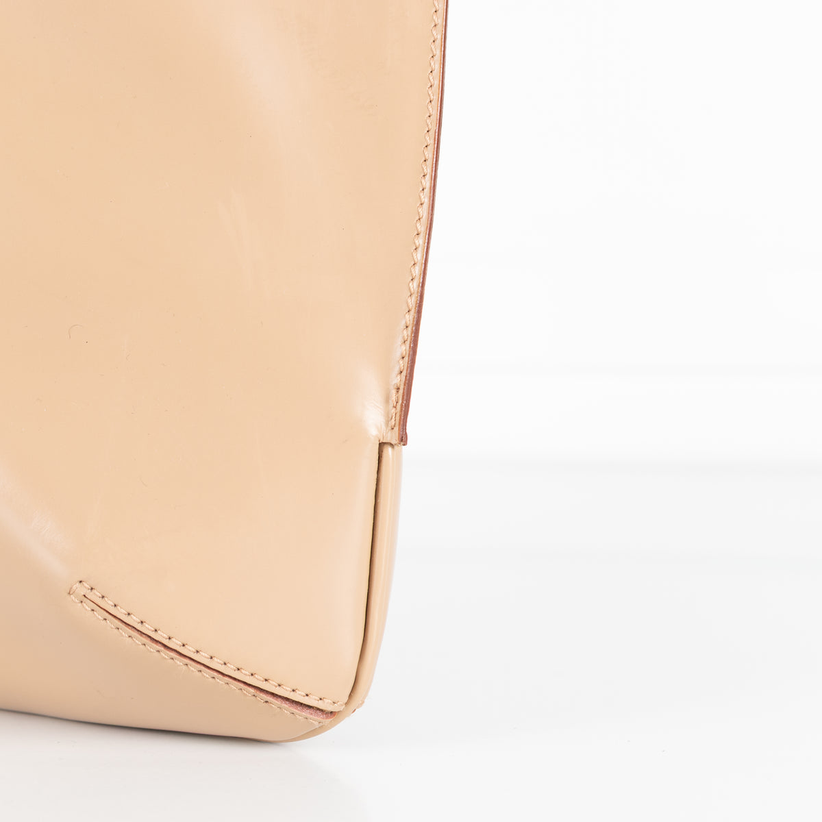 Salvatore Ferragamo Beige Bucket Shoulder Bag