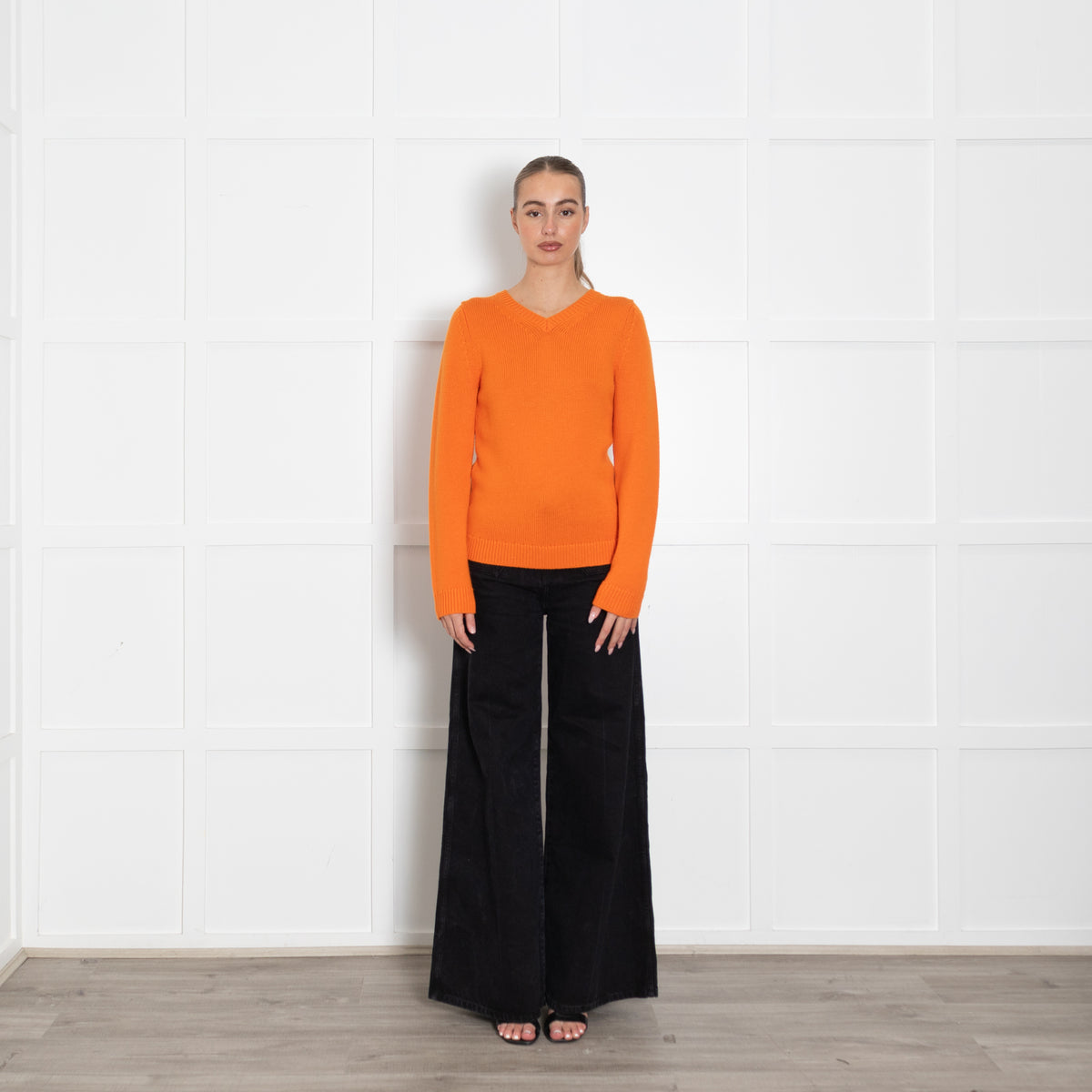 Emilia Wickstead Orange Knit Comely Jumper