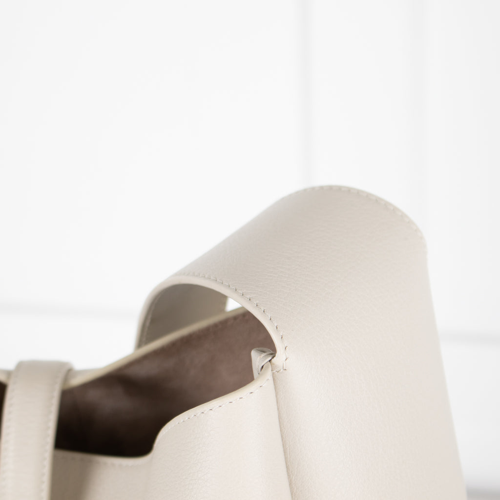 Saint Laurent Cream Large Le 5 a 7 Bag