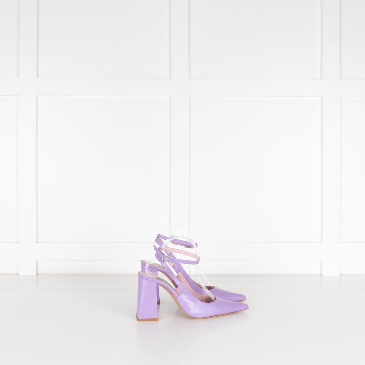 Essentiel Antwerp Lilac Block Heel Slingbacks