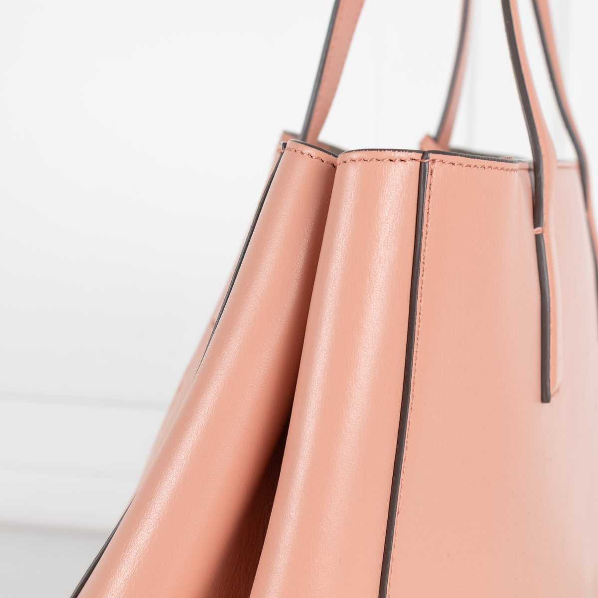 Anya Hindmarch Salmon Smiley Ebury Tote Bag