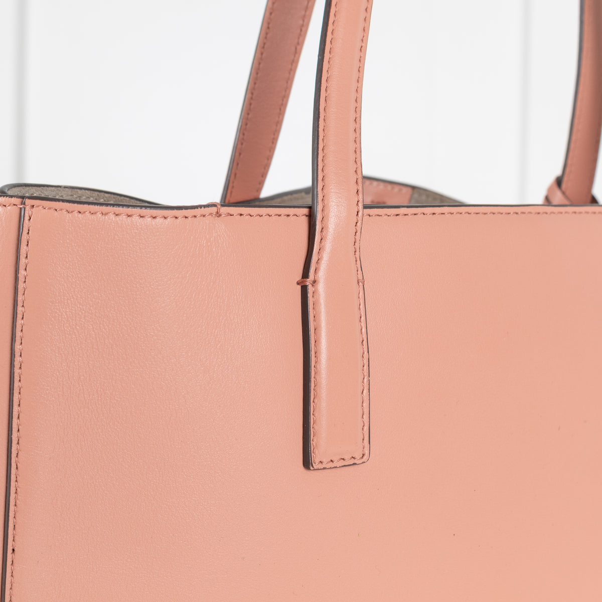 Anya Hindmarch Salmon Smiley Ebury Tote Bag