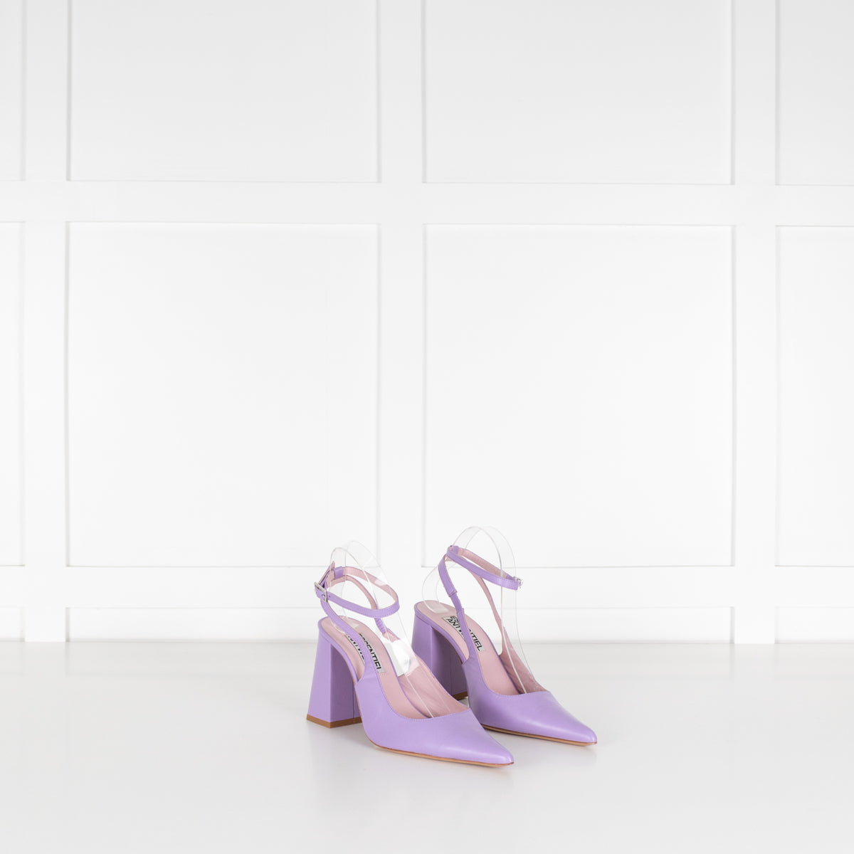 Essentiel Antwerp Lilac Block Heel Slingbacks