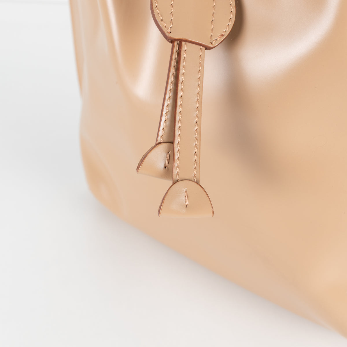 Salvatore Ferragamo Beige Bucket Shoulder Bag