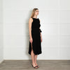 See By Chloe Black Knit Frill Trim Sleeveless Dress