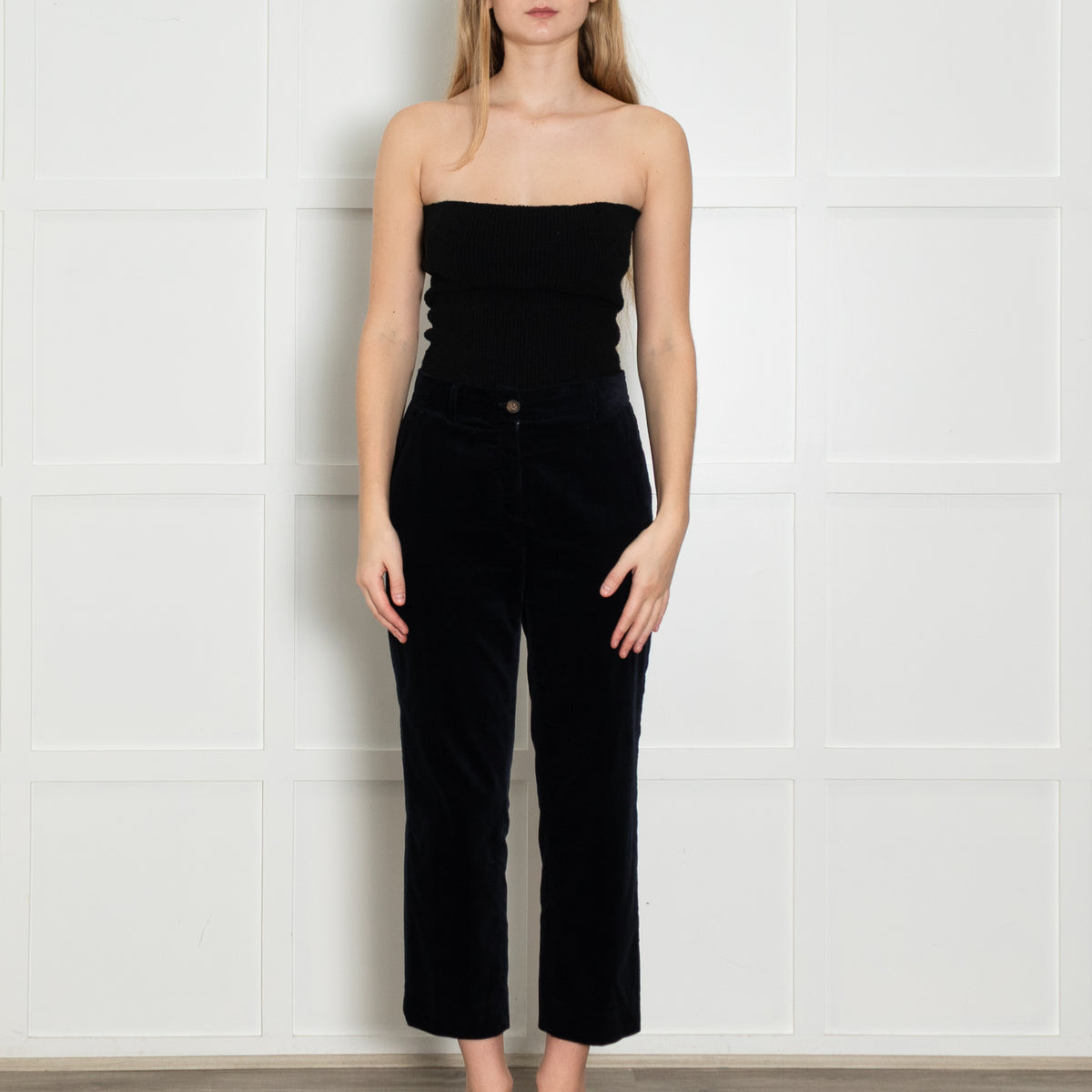 Me + Em Navy Corduroy Trousers