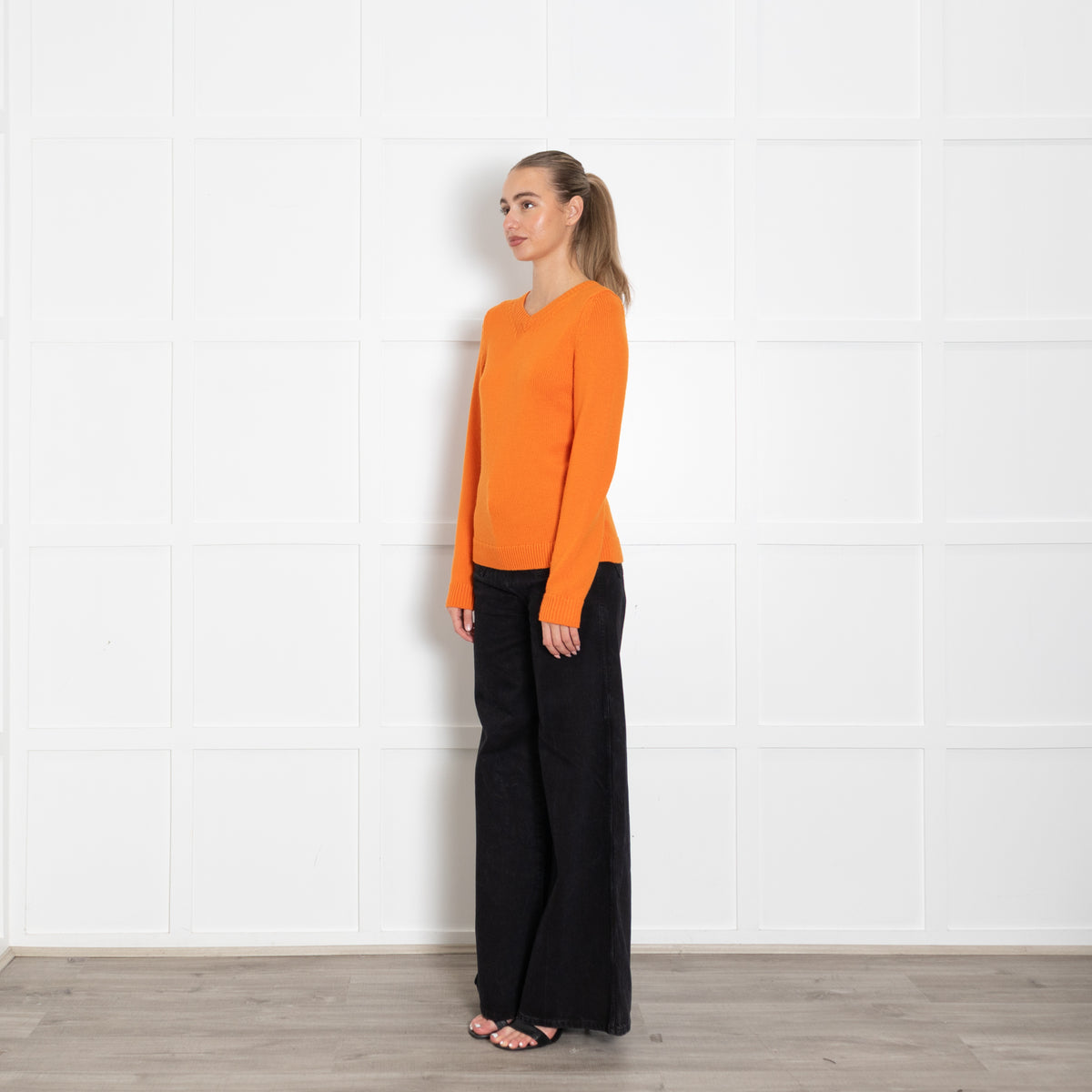 Emilia Wickstead Orange Knit Comely Jumper