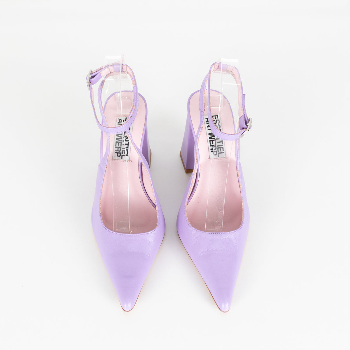 Essentiel Antwerp Lilac Block Heel Slingbacks