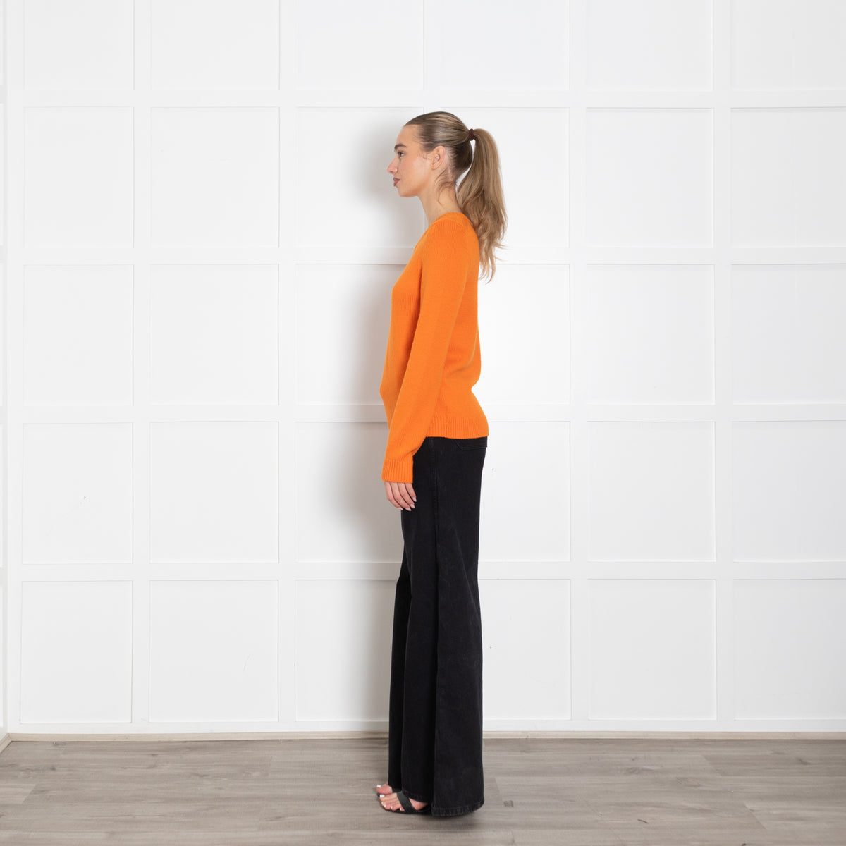 Emilia Wickstead Orange Knit Comely Jumper