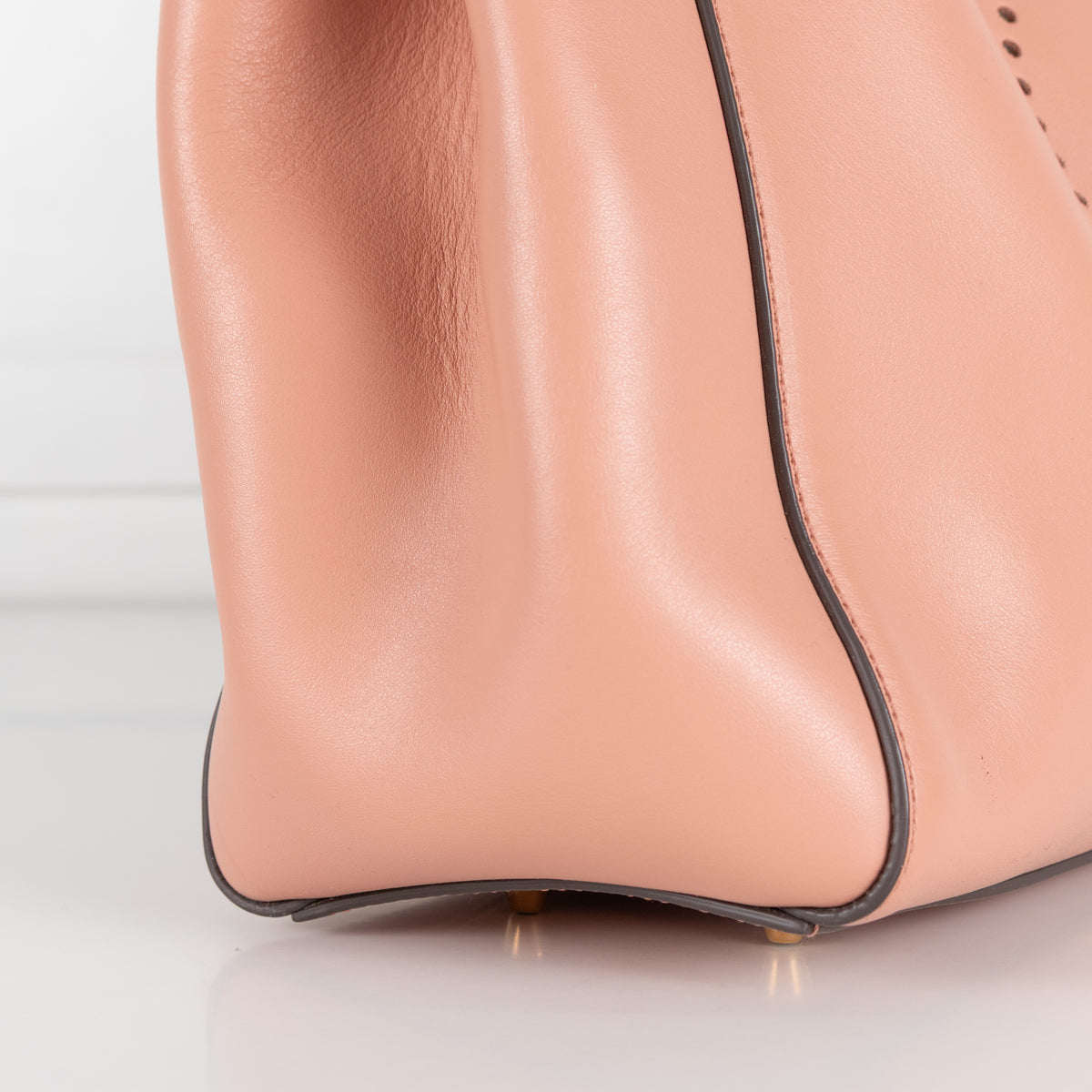 Anya Hindmarch Salmon Smiley Ebury Tote Bag