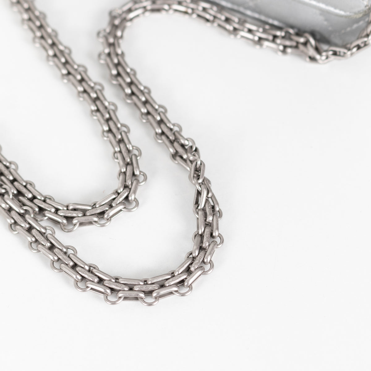 Chanel Silver WOC 2.55 Re-Edition with Box