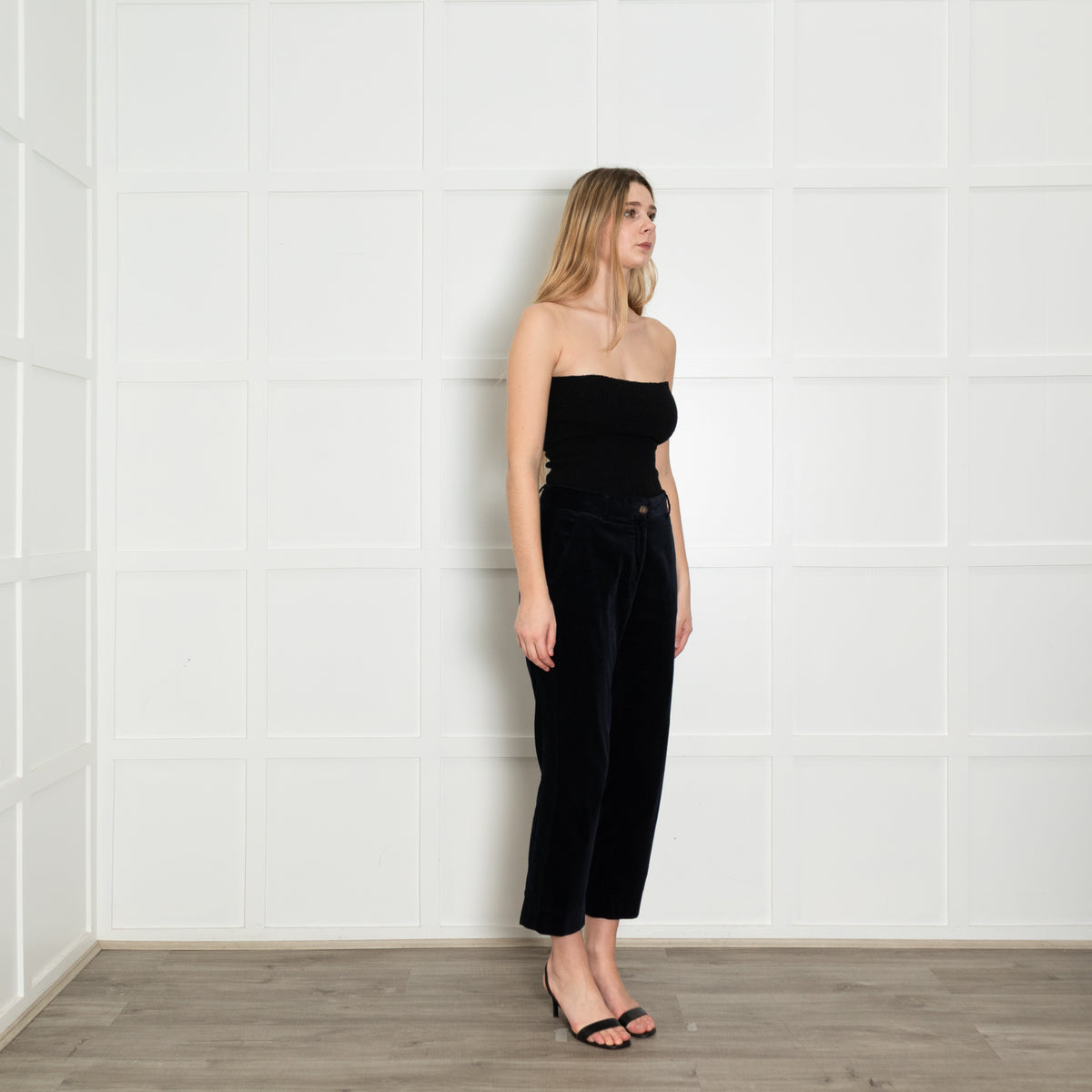Me + Em Navy Corduroy Trousers