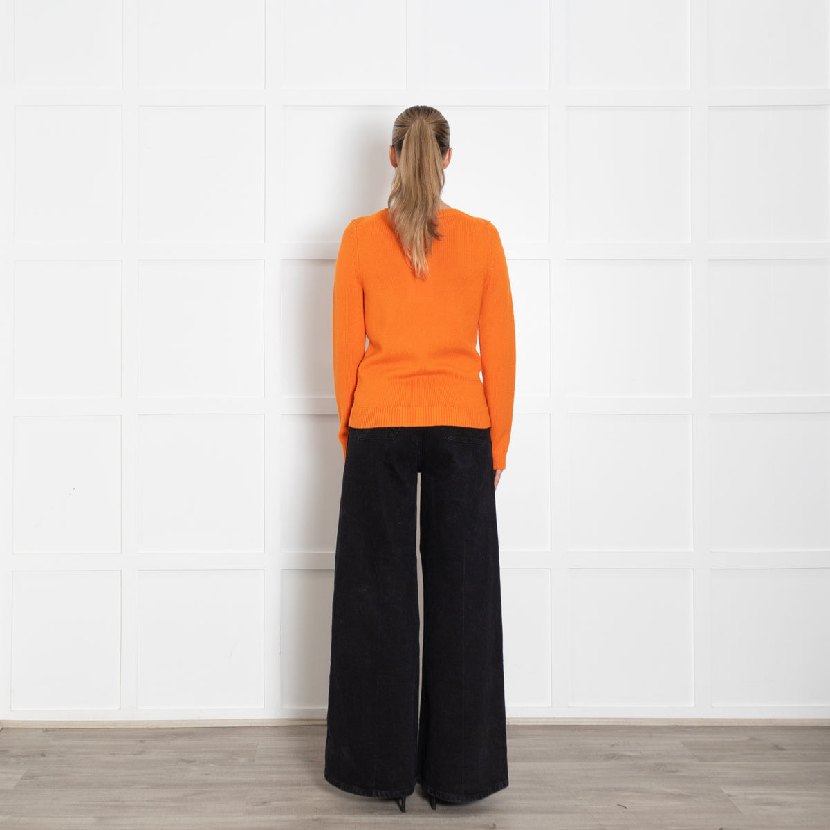 Emilia Wickstead Orange Knit Comely Jumper