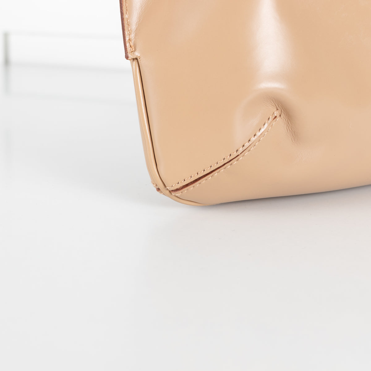 Salvatore Ferragamo Beige Bucket Shoulder Bag