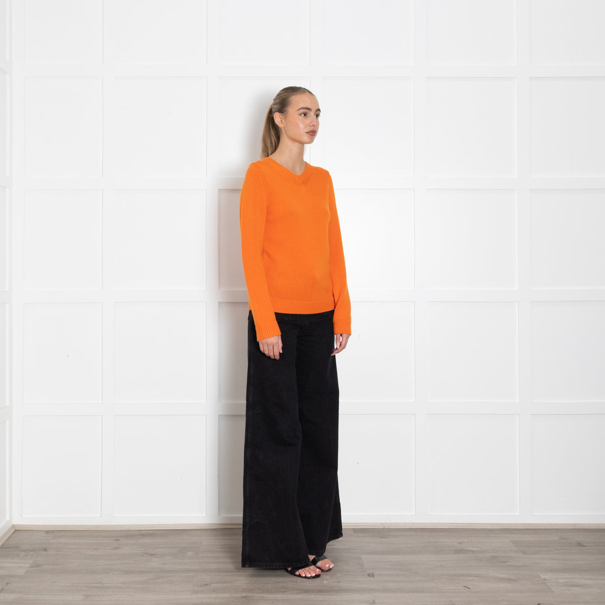 Emilia Wickstead Orange Knit Comely Jumper