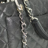 Chanel Black Caviar GST with Silver Hardware
