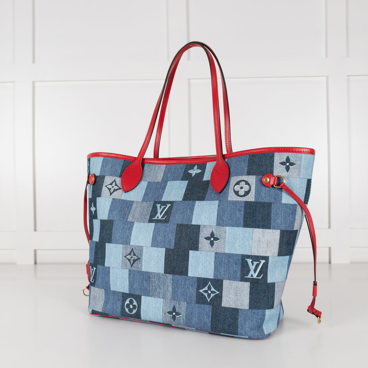 Louis Vuitton Neverfull MM in Patchwork Denim
