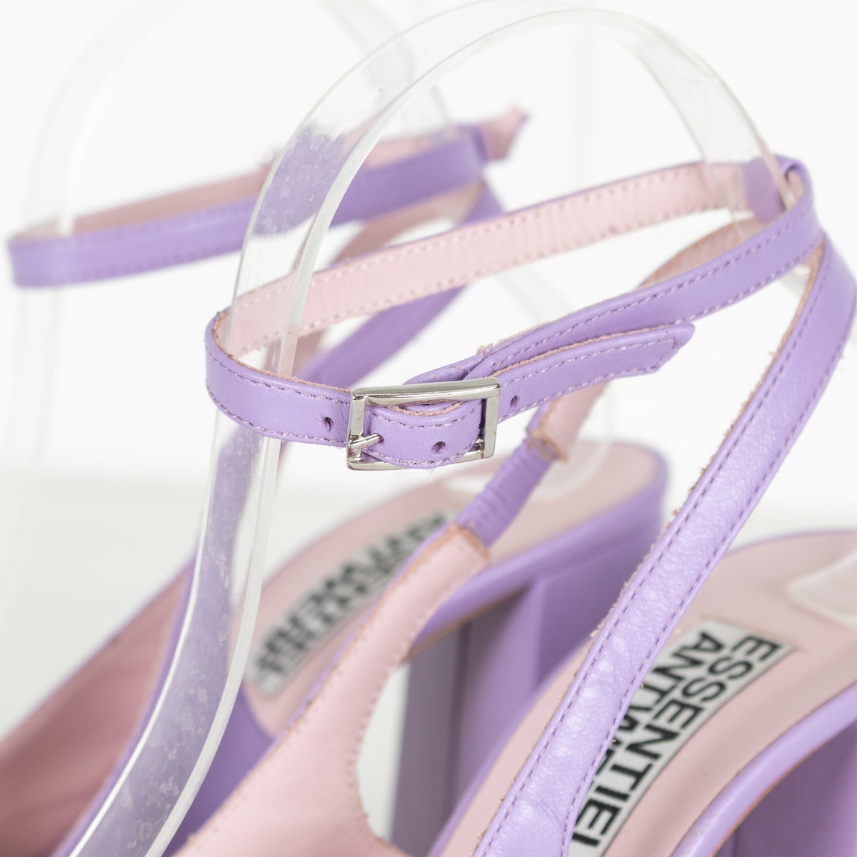 Essentiel Antwerp Lilac Block Heel Slingbacks