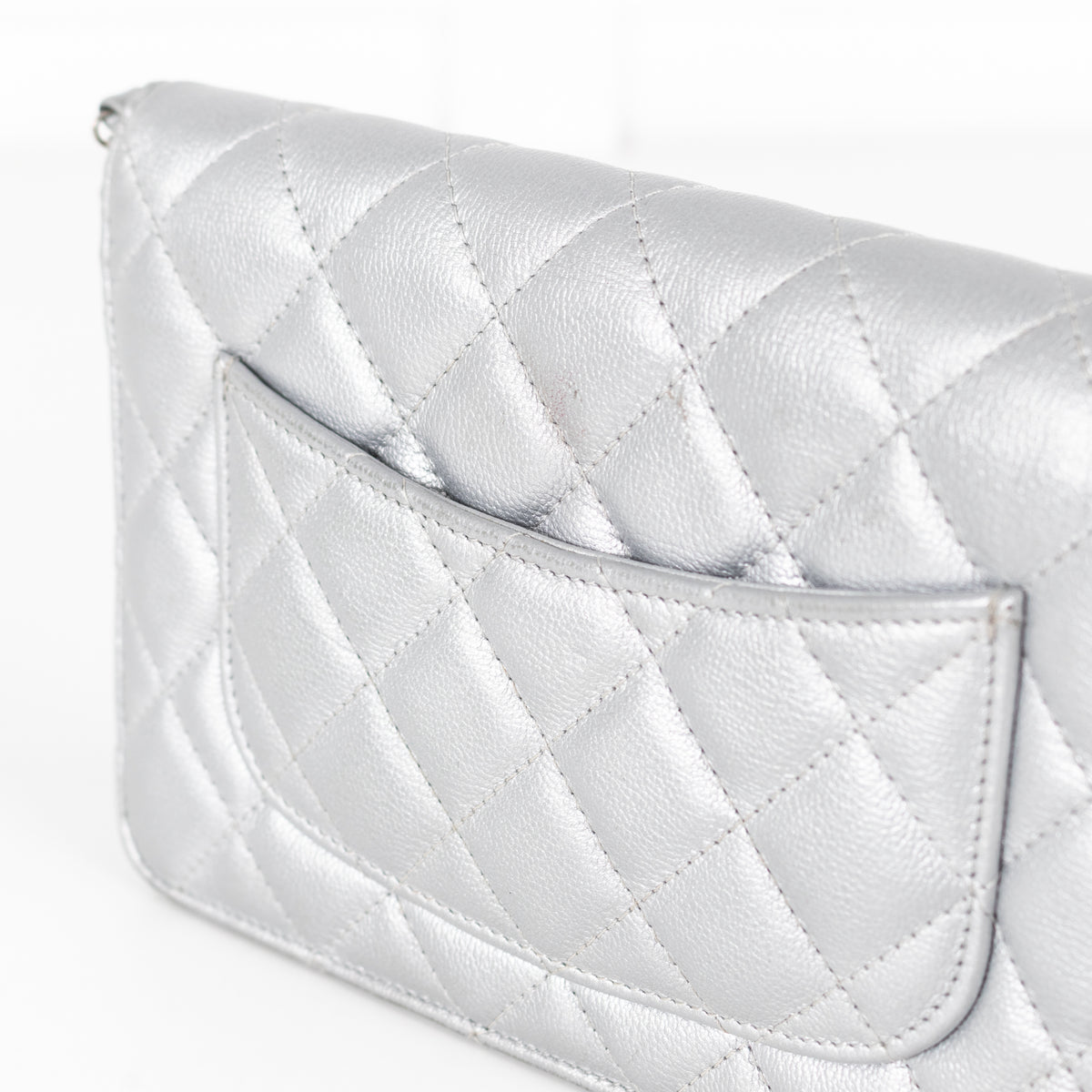 Chanel Silver WOC 2.55 Re-Edition with Box