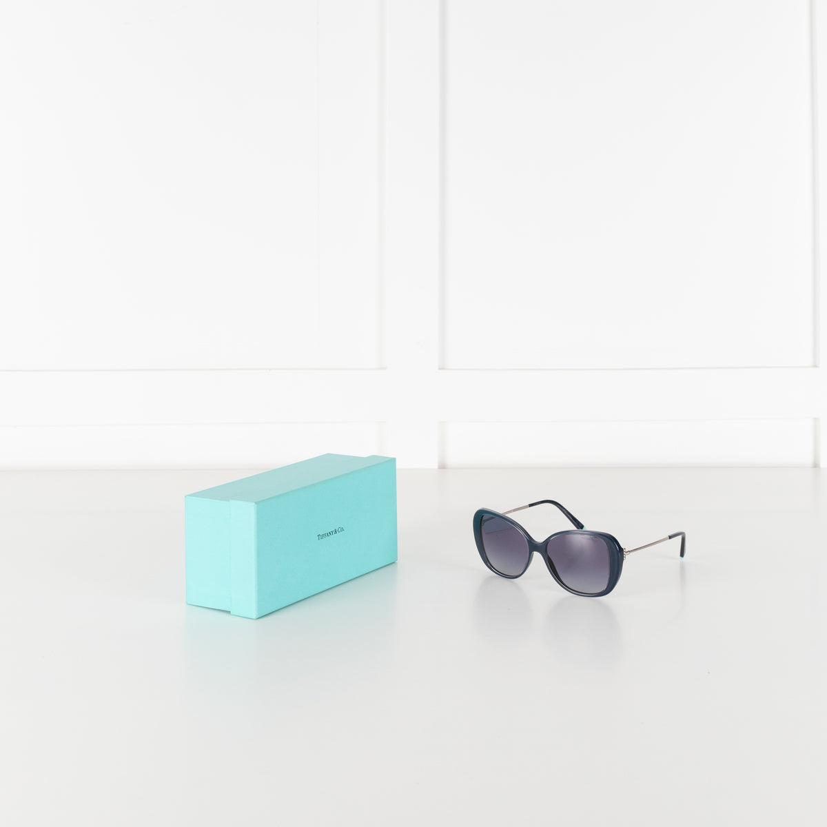 Tiffany Navy Blue Sunglasses with Blue Lens