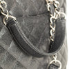 Chanel Black Caviar GST with Silver Hardware