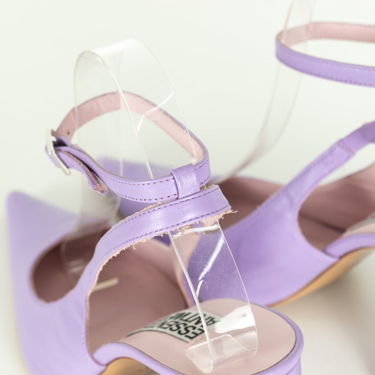 Essentiel Antwerp Lilac Block Heel Slingbacks