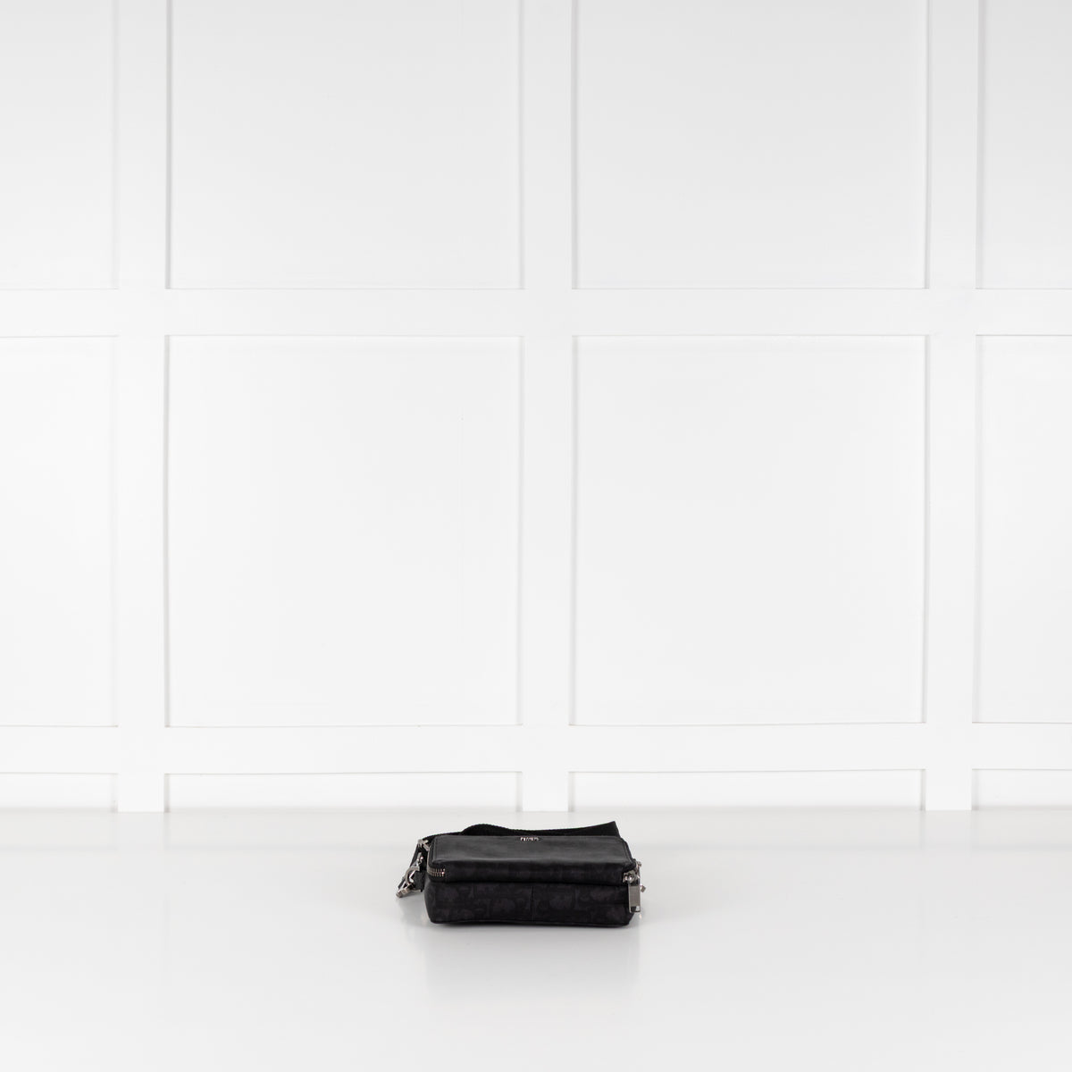Christian Dior Black Oblique Galaxy Nylon Messenger Bag