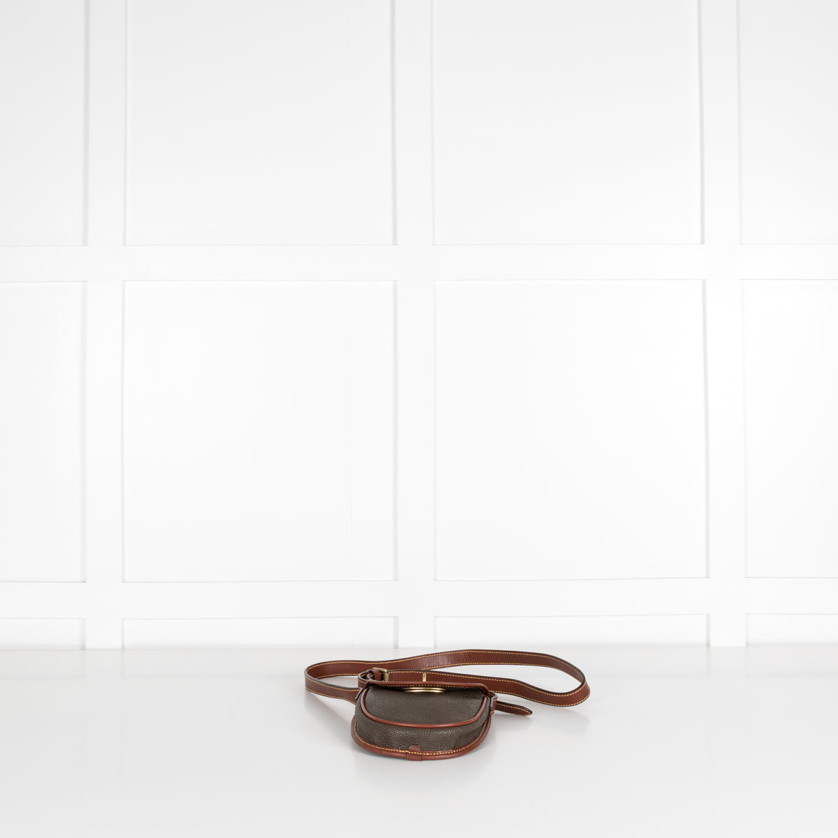 Mulberry Brown Scotchgrain Leather Vintage Small Crossbody Bag