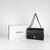 Chanel Black Lambskin Maxi Classic Double Flap Bag
