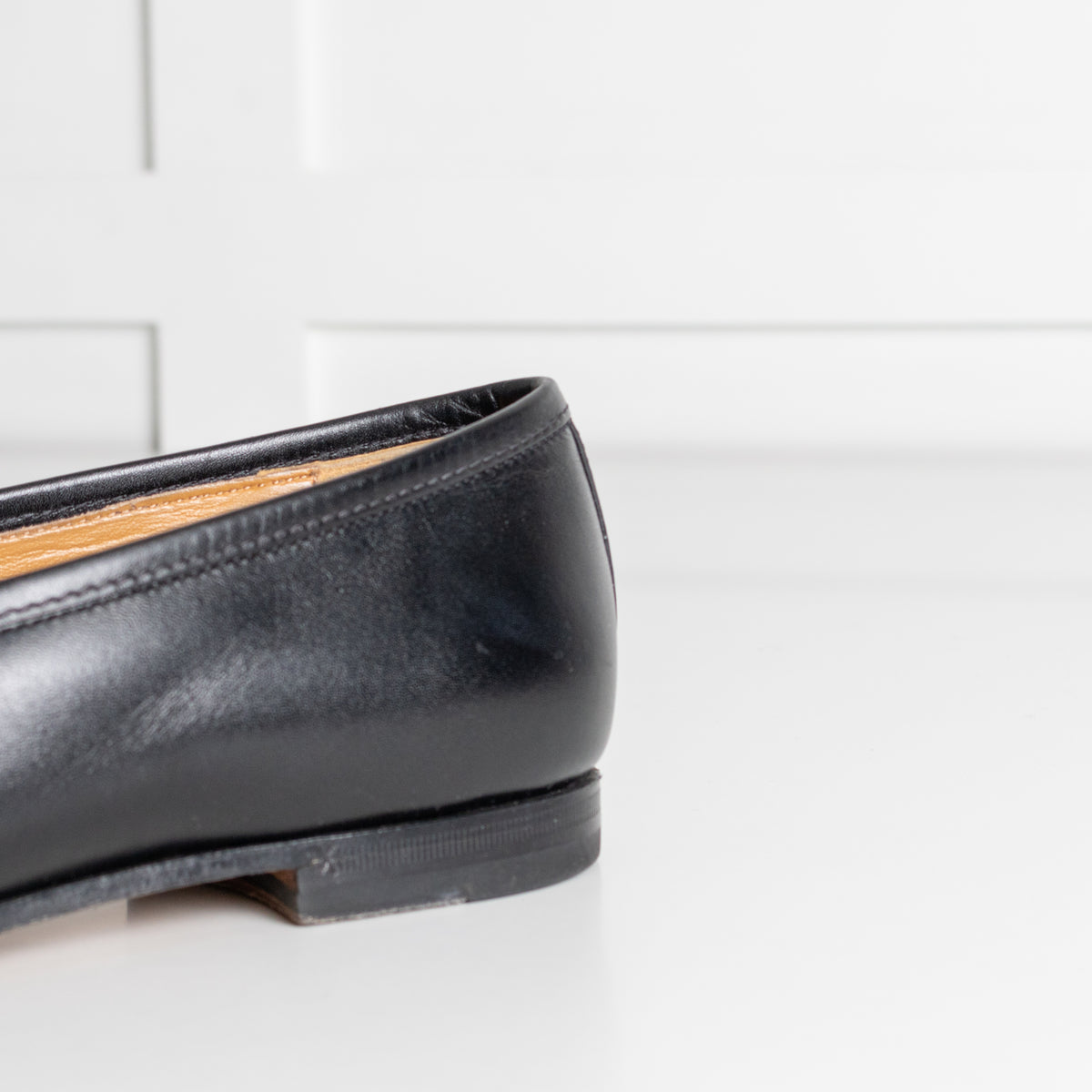 Gucci Jordaan Black Horsebit Leather Loafers