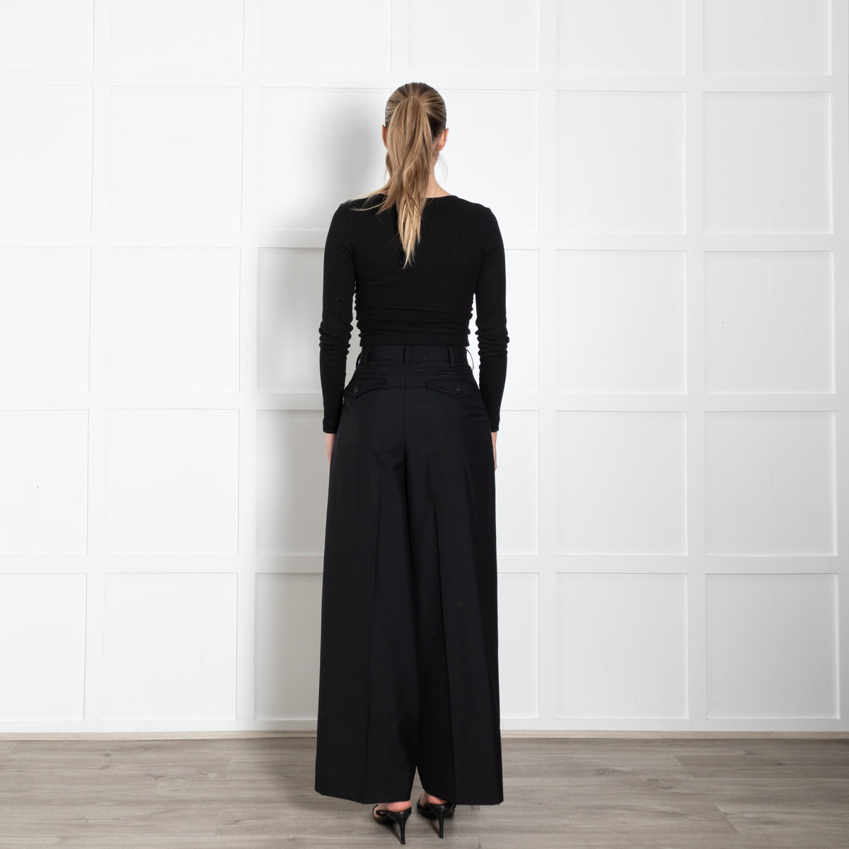 Junya Watanabe Black Tailored Trousers