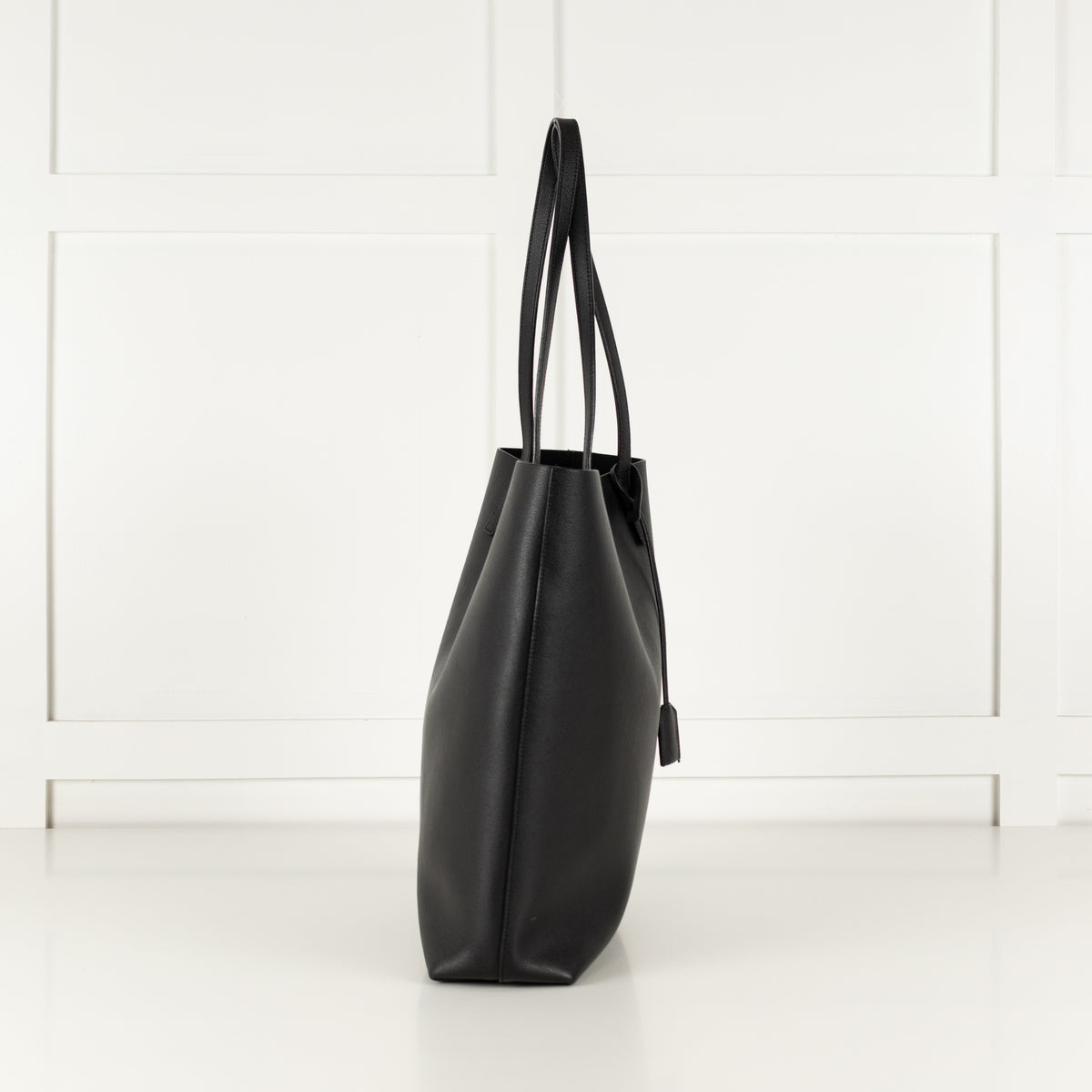 Saint Laurent Black Leather Shopping Bag