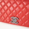 Chanel Red Leather City Rock Flap Shoulder Bag