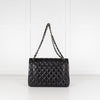 Chanel Black Lambskin Maxi Classic Double Flap Bag