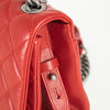 Chanel Red Leather City Rock Flap Shoulder Bag