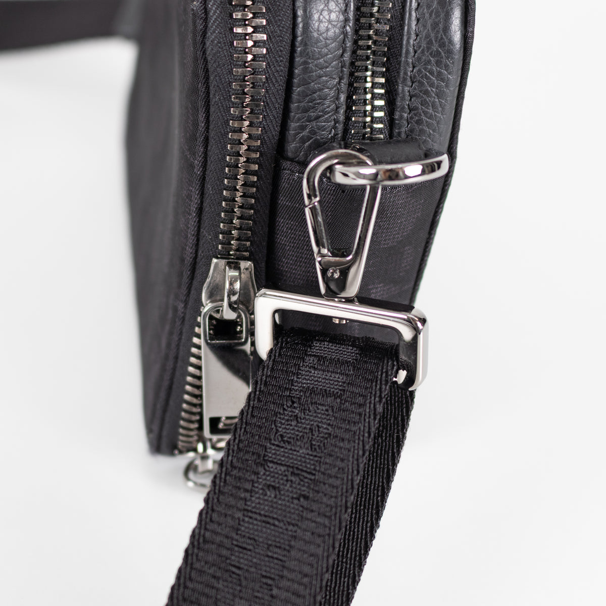 Christian Dior Black Oblique Galaxy Nylon Messenger Bag