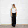 Joseph Black High Waisted Wide Leg Trousers